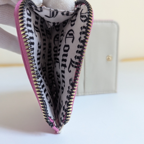 Juicy Couture Pink Embossed Wallet with Heart Charm - Picture 9 of 9